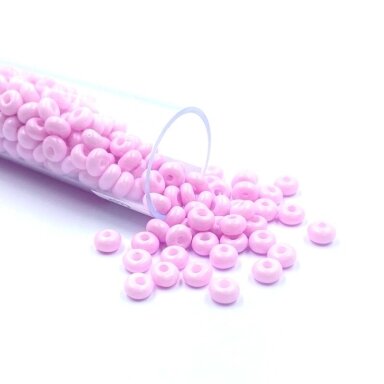2,5x4,5mm rožinės sp. biserio karoliukai, ±14g