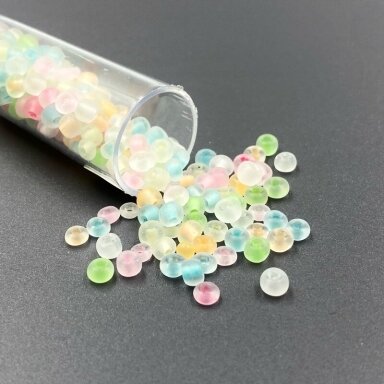 2,5x4mm matiniai mix sp. biserio karoliukai, ±12g