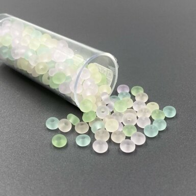 2,5x4mm matiniai mix sp. biserio karoliukai, ±14g