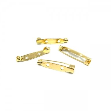 28x6mm aukso sp. sagių užsegimai, 10vnt. 28x6mm aukso sp. sagių užsegimai, 10vnt.