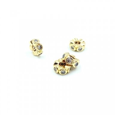 2,5x6mm 14k aukso sp. nerūdijančio plieno intarpas, 1vnt.