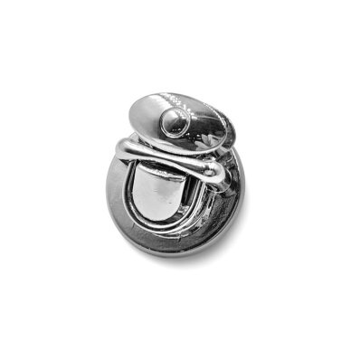 25x22mm platinos sp. užsegimas rankinei, 1vnt. 1
