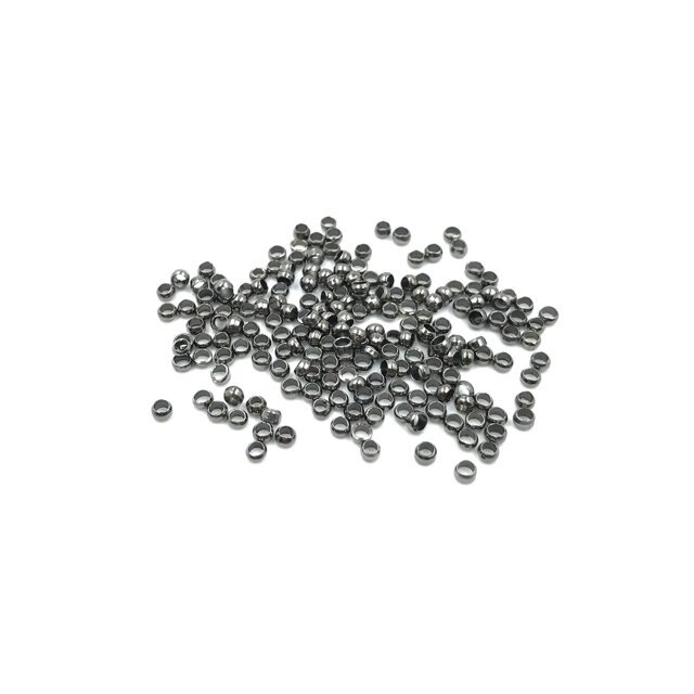 2,5mm juodintos sp. užbaigimo detalės spaustukai, 4g