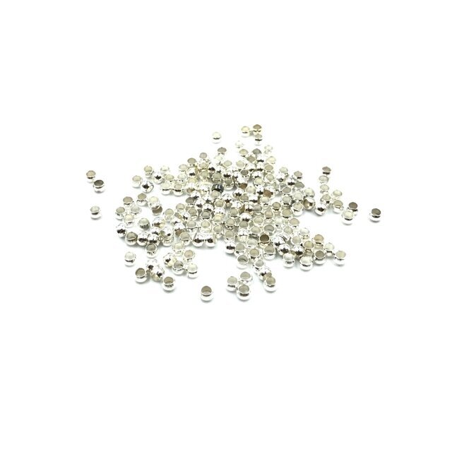 2,5mm sidabro sp. užbaigimo detalės spaustukai, 4g