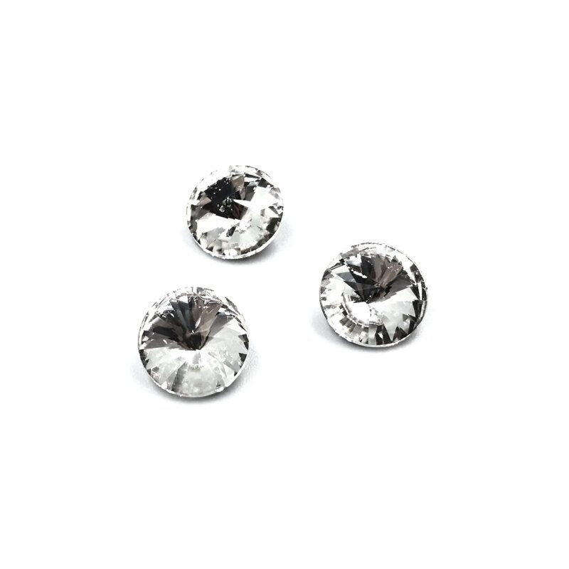 25mm crystal sp. apvalūs kristalai be rėmelio, 2vnt.