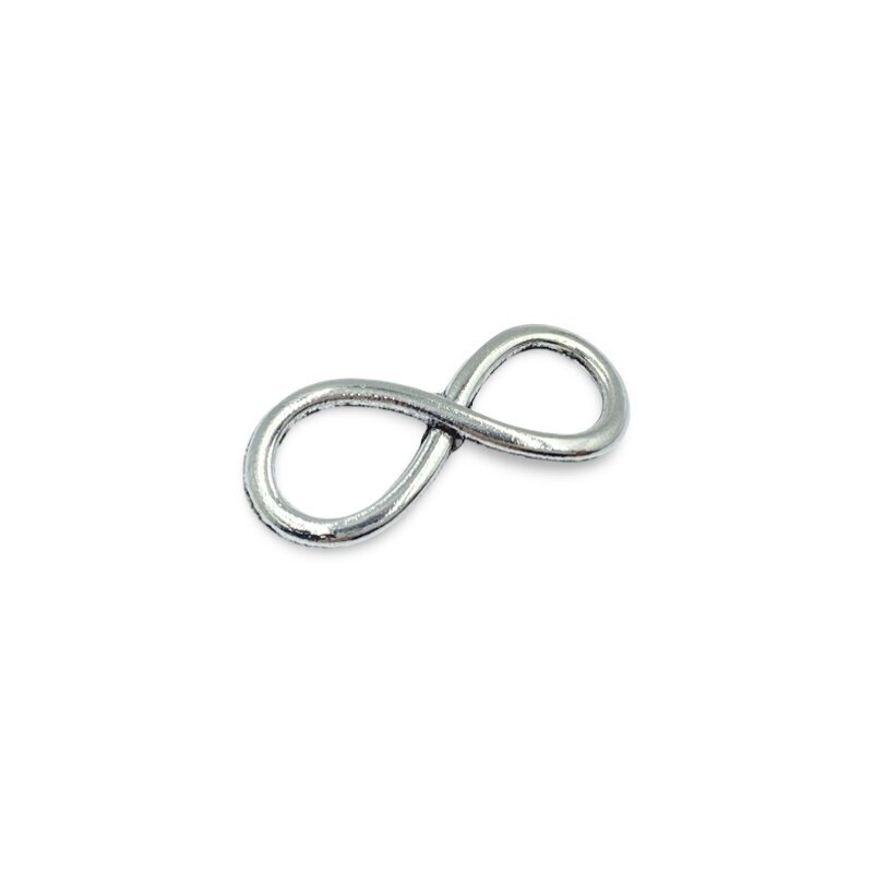 25x10mm sidabro sp. pakabukas begalybė, 20vnt.
