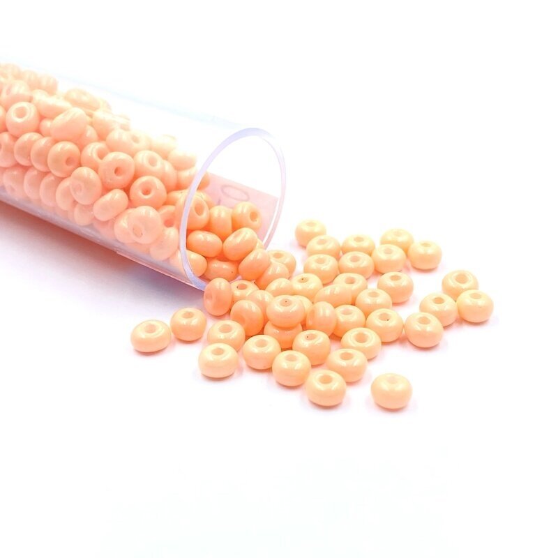 2,5x4,5mm persikinės sp. biserio karoliukai, ±14g