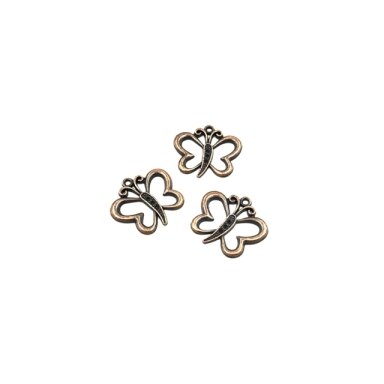 25x23mm vario sp. pakabukas drugelis, 8vnt.