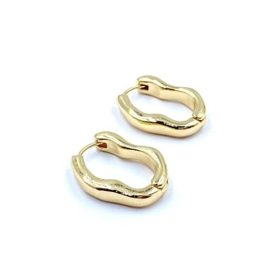 26x20mm 14k aukso sp. nerūdijančio plieno auskarų įvėrimai, 2vnt. 26x20mm 14k aukso sp. nerūdijančio plieno auskarų įvėrimai, 2vnt.