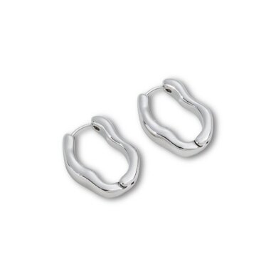 26x20mm platinos sp. nerūdijančio plieno auskarų įvėrimai, 2vnt. 26x20mm platinos sp. nerūdijančio plieno auskarų įvėrimai, 2vnt.