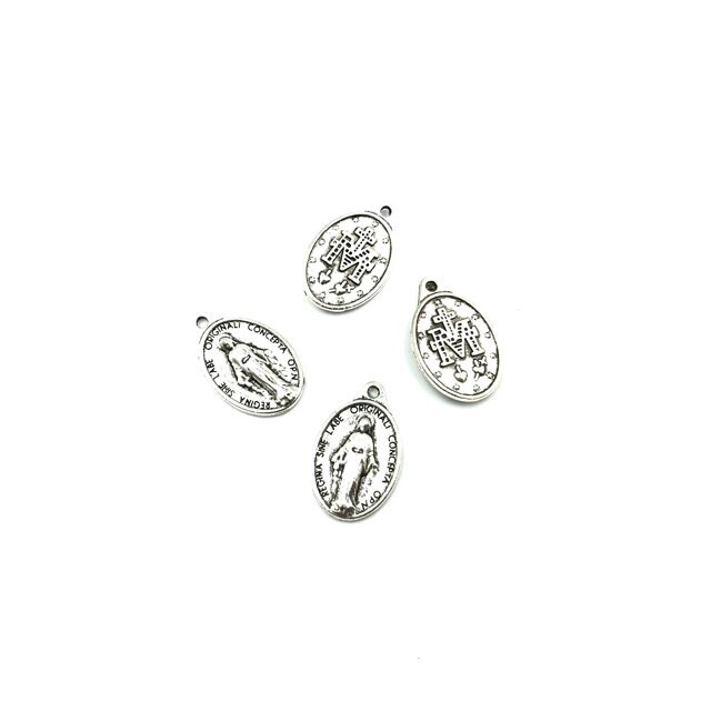 25x16mm sidabro sp. pakabukas, 5vnt.