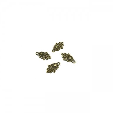 20x12mm žalvario sp. pakabukas ranka, 14vnt.