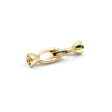 28x7mm 14k aukso sp. nerūdijančio plieno dvigubas užsegimas, 1vnt. 28x7mm 14k aukso sp. nerūdijančio plieno dvigubas užsegimas, 1vnt.