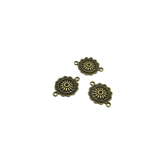 28x21mm žalvario sp. pakabukas, 8vnt.