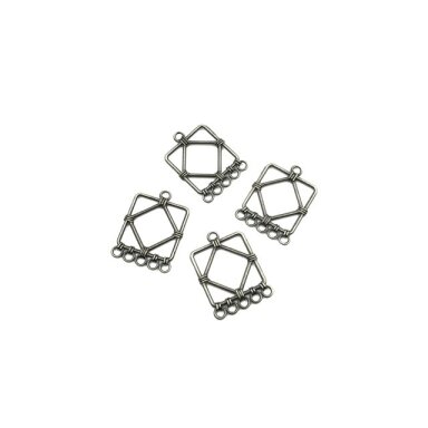 35x25mm juodintos sp. pakabukas, 7vnt.