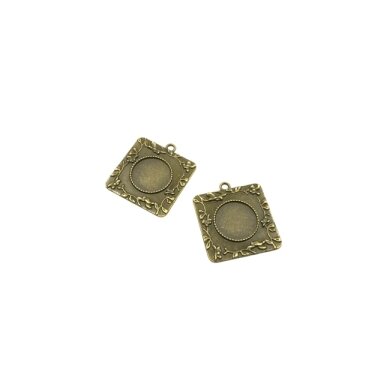 40x36mm žalvario sp. rėmelis 19,8mm kabošonui, 2vnt. 40x36mm žalvario sp. rėmelis 19,8mm kabošonui, 2vnt.