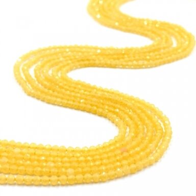 2mm geltonos sp. facetuota katės akis, ŠVIEČIA TAMSOJE 40cm juosta 2mm geltonos sp. facetuota katės akis, ŠVIEČIA TAMSOJE 40cm juosta