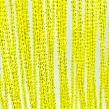 2mm geltonos sp. stiklo kristalai, 40cm juosta