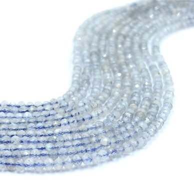 2mm facetuotas labradoritas, 40cm juosta 2mm facetuotas labradoritas, 40cm juosta