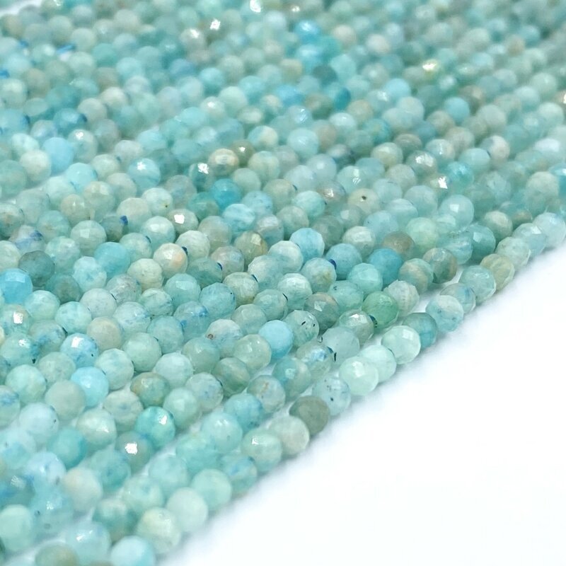2mm amazonitas, 40cm juosta