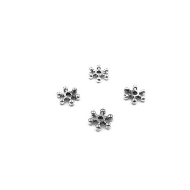 2x10mm sidabro sp. intarpai, 38vnt.