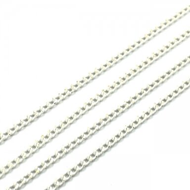 2,1x1,4mm baltos sp. grandinėlė, 1m
