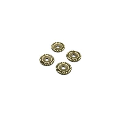 2x17mm žalvario sp. intarpai, 6vnt.