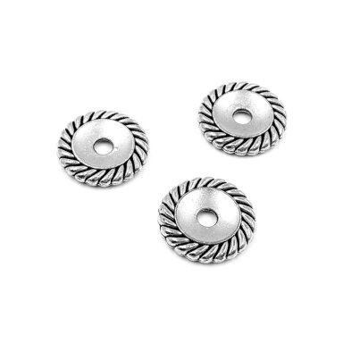 2x18mm sidabro sp. intarpai, 6vnt.