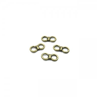 2x20mm žalvario sp. intarpai, 17vnt.