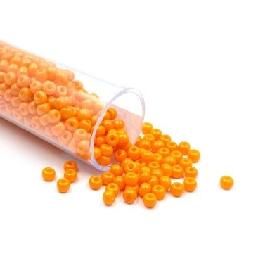 2x3mm oranžinės sp. biserio karoliukai, ±13g