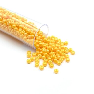 2x3mm oranžinės sp. biserio karoliukai, ±13g