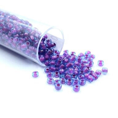 2x3mm violetinės sp. biserio karoliukai, ±12g