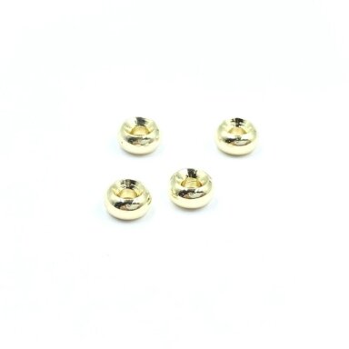 2x4mm 14k aukso sp. nerūdijančio plieno intarpas, 4vnt.