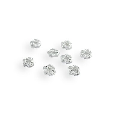 2x5mm sidabro sp. nerūdijančio plieno intarpas, 8vnt.