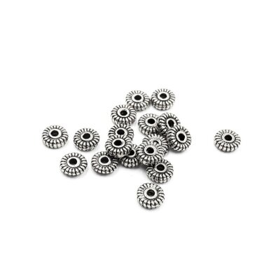 2x5mm sidabro sp. intarpai, 105vnt.