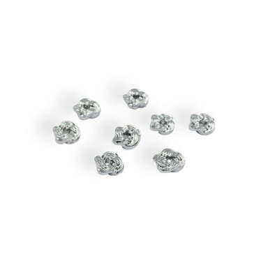 2x5mm platinos sp. nerūdijančio plieno intarpas, 8vnt.