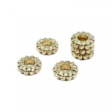 2x7mm 14k aukso sp. nerūdijančio plieno intarpas, 6vnt. 2x7mm 14k aukso sp. nerūdijančio plieno intarpas, 6vnt.