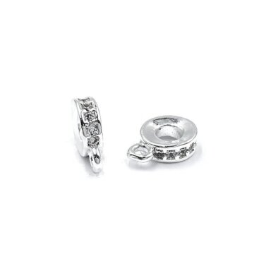2x8mm platinos sp. nerūdijančio plieno pakabuko laikiklis, 1vnt. 2x8mm platinos sp. nerūdijančio plieno pakabuko laikiklis, 1vnt.