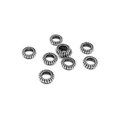 2x8mm sidabro sp. intarpai, 47vnt.