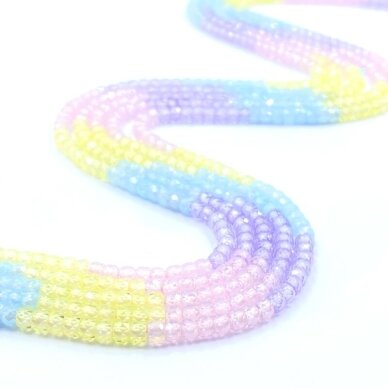 2x3mm mix sp. rondelle formos cirkonio karoliukai, 40cm juosta 2x3mm mix sp. rondelle formos cirkonio karoliukai, 40cm juosta