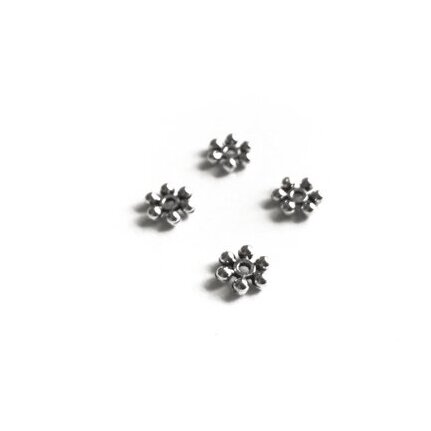 2x7mm sidabro sp. intarpai, 78vnt.