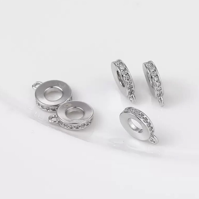 2x11mm platinos sp. nerūdijančio plieno pakabuko laikiklis, 1vnt.