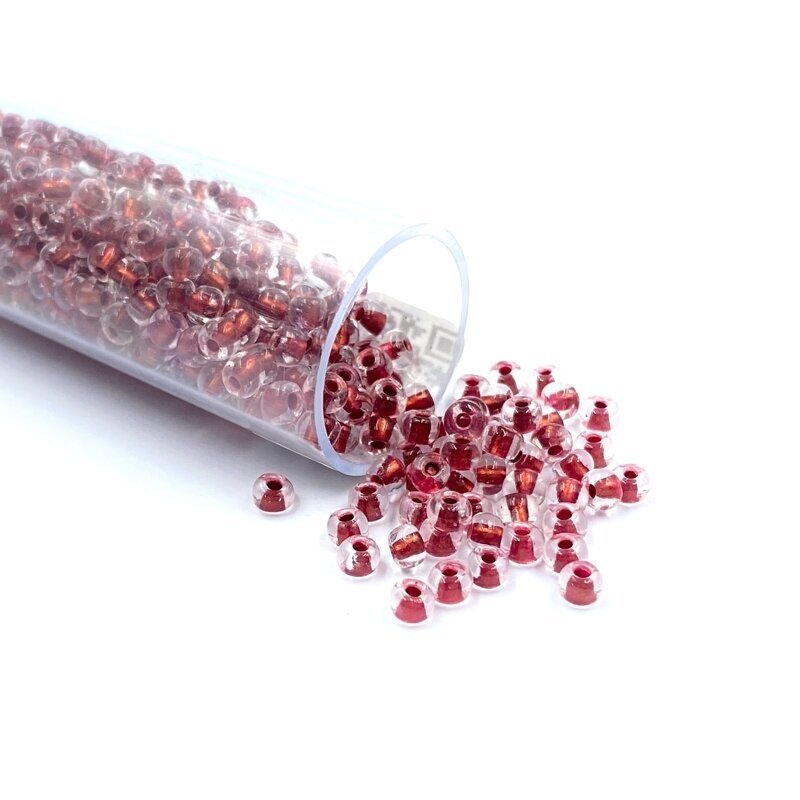 2x3mm bordo sp. biserio karoliukai, ±12g