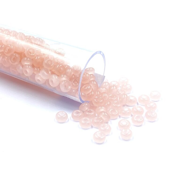 2x4mm rožinės sp. biserio karoliukai, ±12g