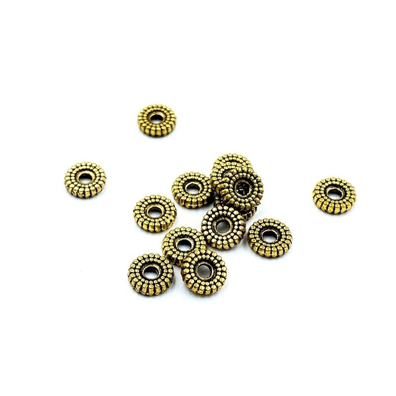 2x6mm aukso sp. intarpai, 68vnt.