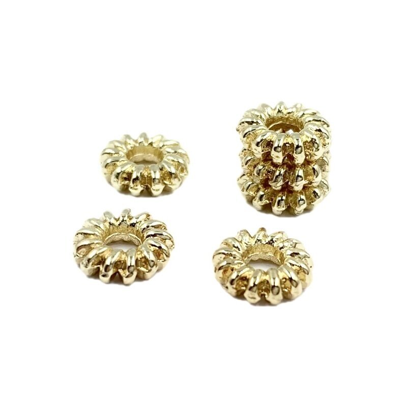 2x7mm 14k aukso sp. nerūdijančio plieno intarpas, 6vnt. 2x7mm 14k aukso sp. nerūdijančio plieno intarpas, 6vnt.
