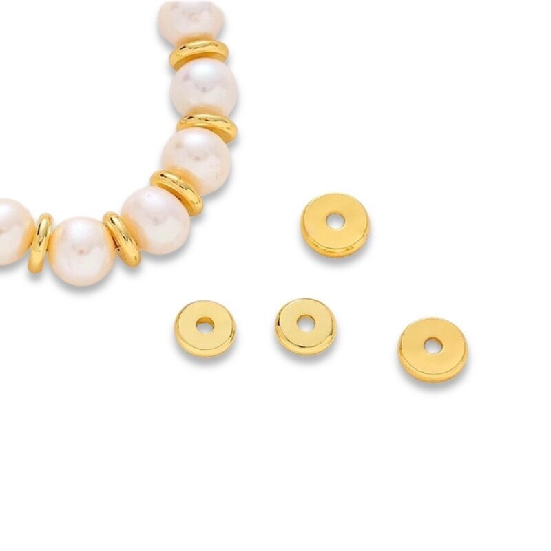 2x8mm sidabro sp. nerūdijančio plieno intarpas, 4vnt. 1