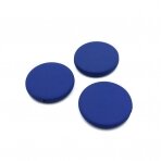 30x5mm mėlynos sp. ECO plastiko karoliukai diskai, 5vnt.