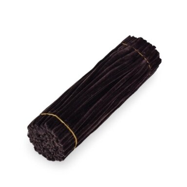 30cm baklažano sp. pūkuota šenilo vielutė, 100vnt.