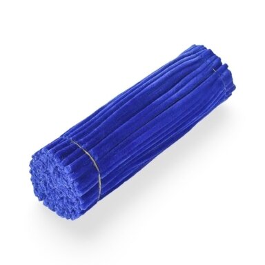 30cm mėlynos sp. pūkuota šenilo vielutė, 100vnt. 30cm mėlynos sp. pūkuota šenilo vielutė, 100vnt.